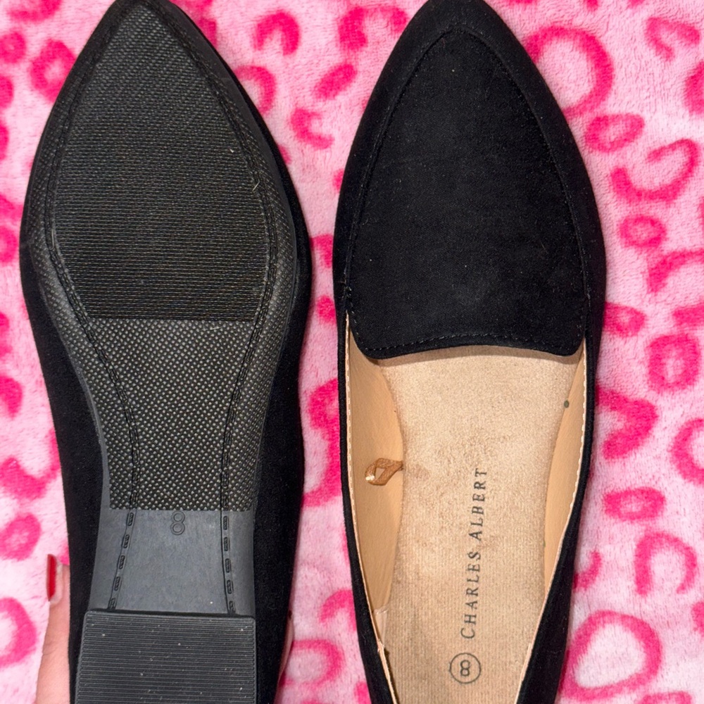 Charles Albert Women's Black Flats